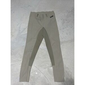 Kerrits Breeches Womens SZ L Equestrian Riding Pants Beige Tan Khaki USA MADE